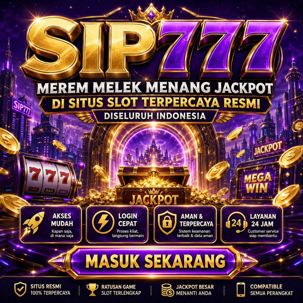 SIP777 : Merem Melek Menang Jackpot di Situs Slot Terpercaya Resmi diseluruh Indonesia